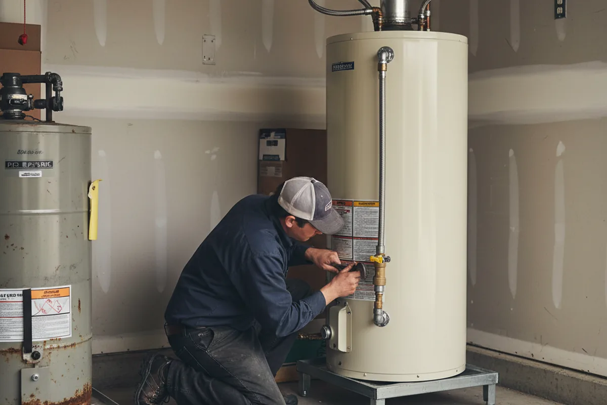 Water heater and shutoff valve replacement in Marion Center