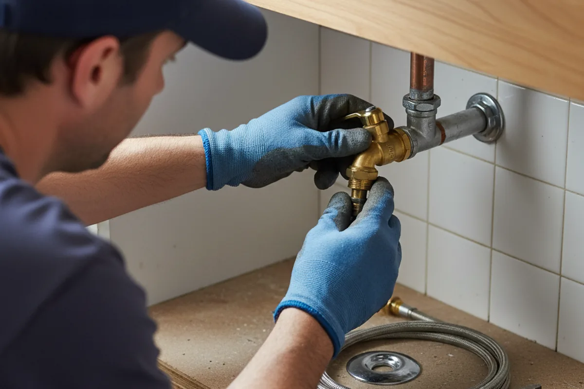 Shutoff valve and fitting work during Emergency Plumbing in Marion Center